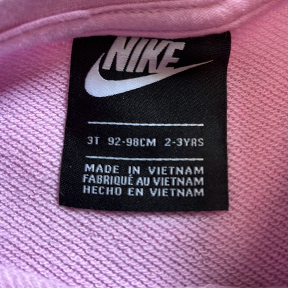 Girls Nike Air Crewneck Sweatshirt w/ slit sz 3T - Picture 4 of 5